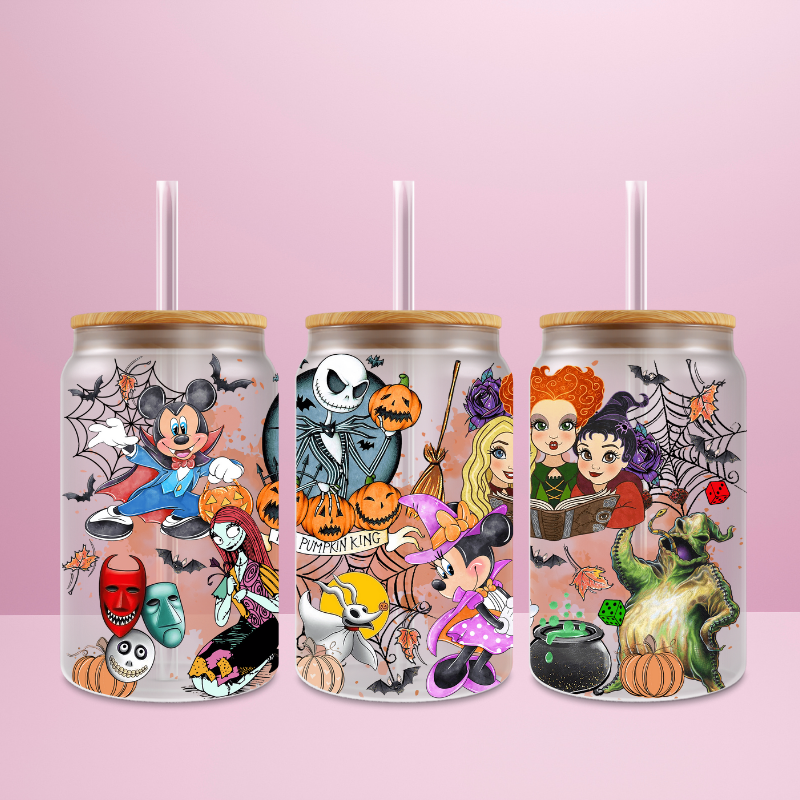 Disney Halloween - Verre givré avec couvercle