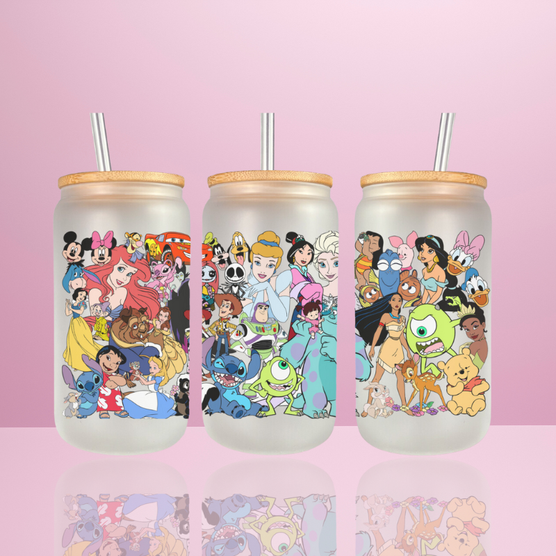 Disney - Verre givré avec couvercle