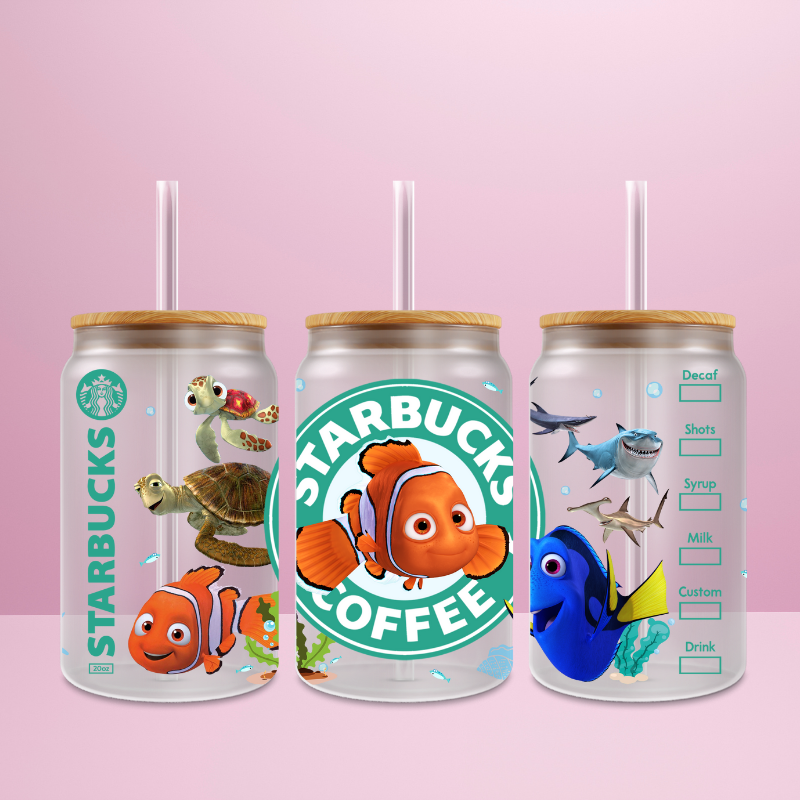 Nemo Starbucks - Verre givré avec couvercle