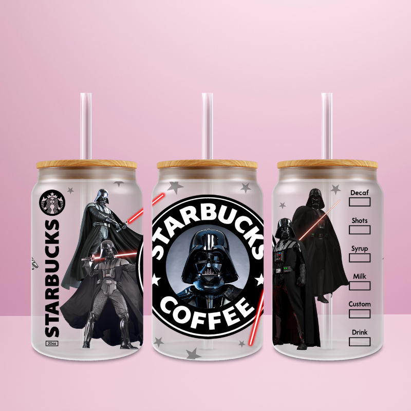 Dark Vador Starbucks - Verre givré avec couvercle