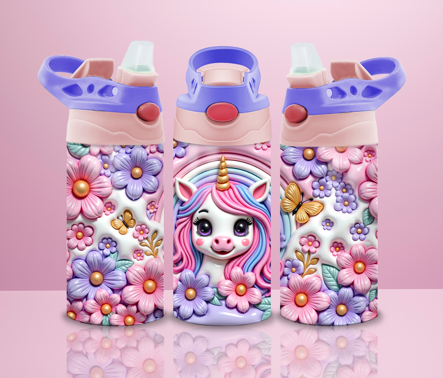 Licorne fleur - Thermos kids