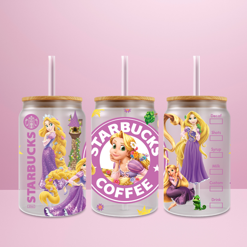 Raiponce Starbucks - Verre givré avec couvercle