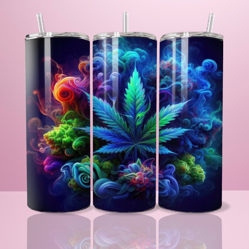 Cannabis smoke blue - Thermos 590ml