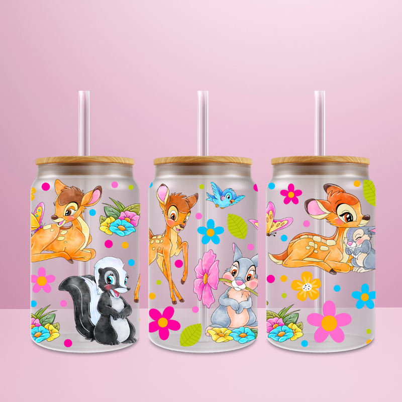 Bambi - Verre givré avec couvercle