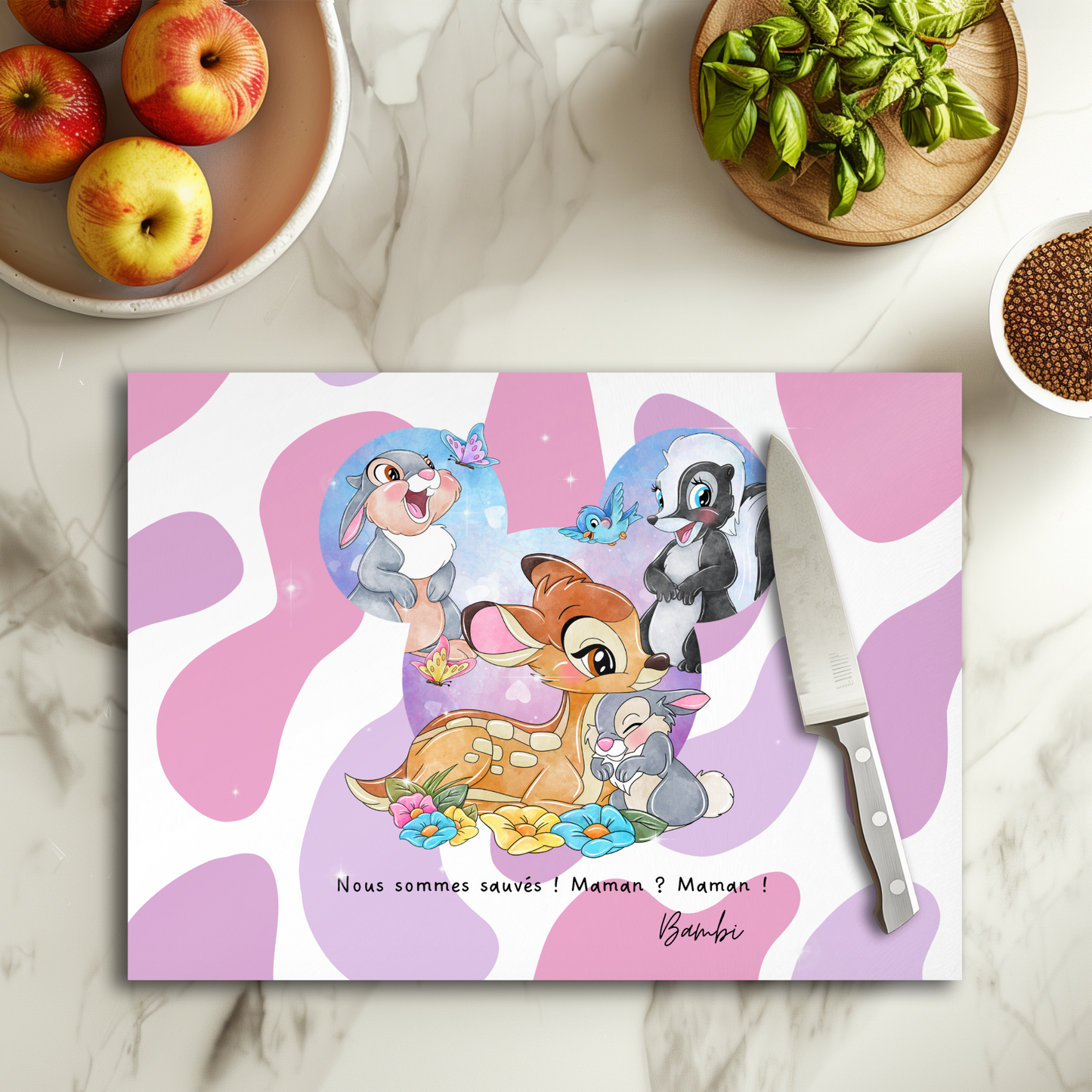 Bambi Family - Planche à découper