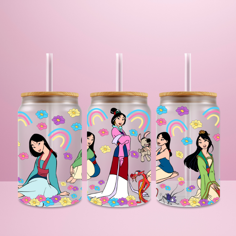 Mulan - Verre givré avec couvercle