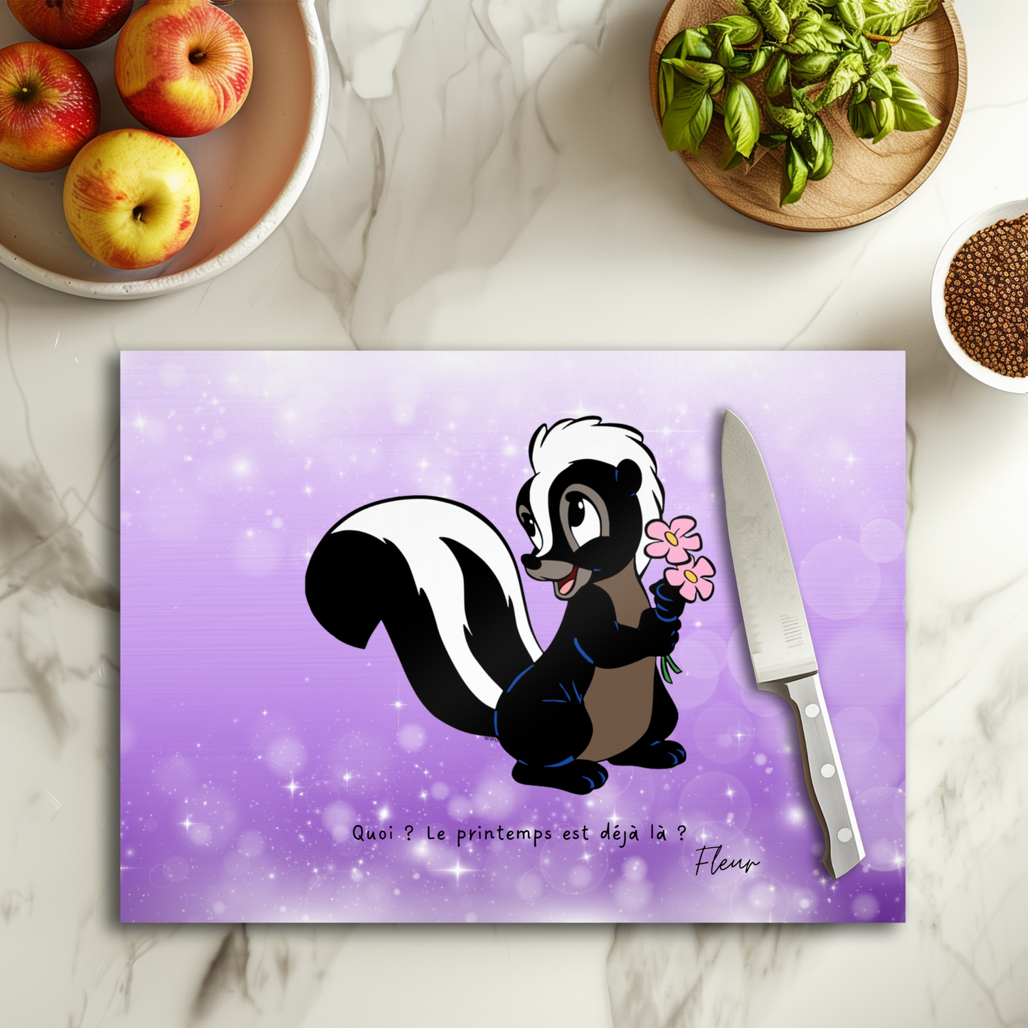 Fleur - Planche à découper