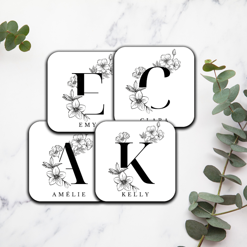 Initiale Florales - Dessous de verre
