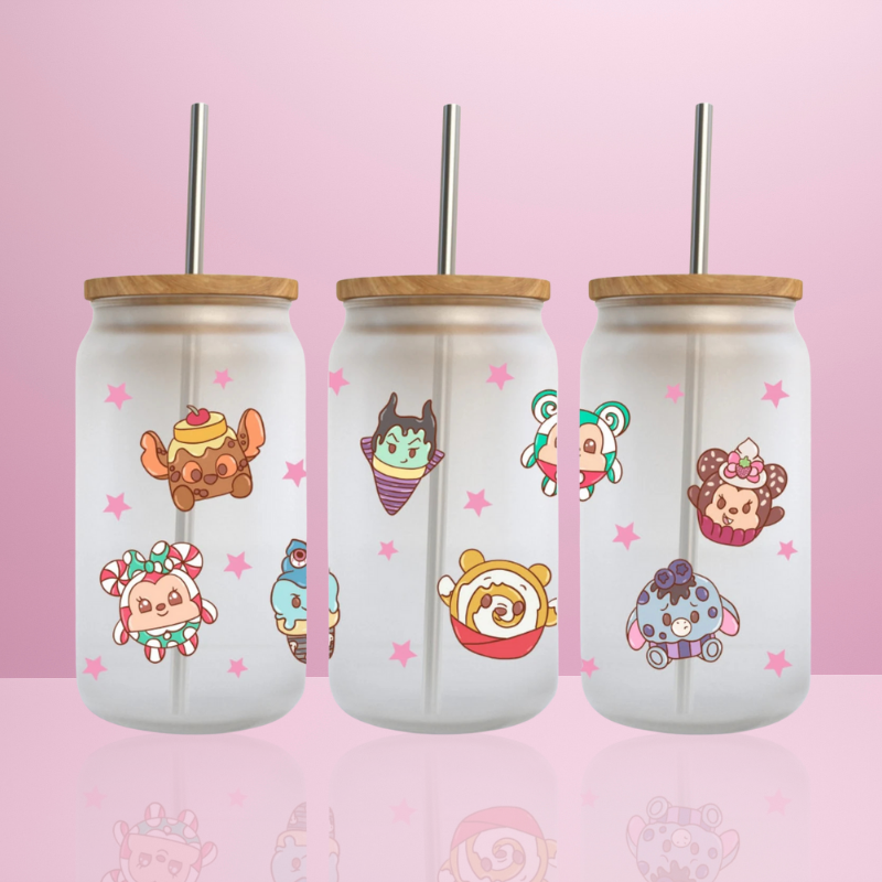 Snack Disney - Verre givré avec couvercle