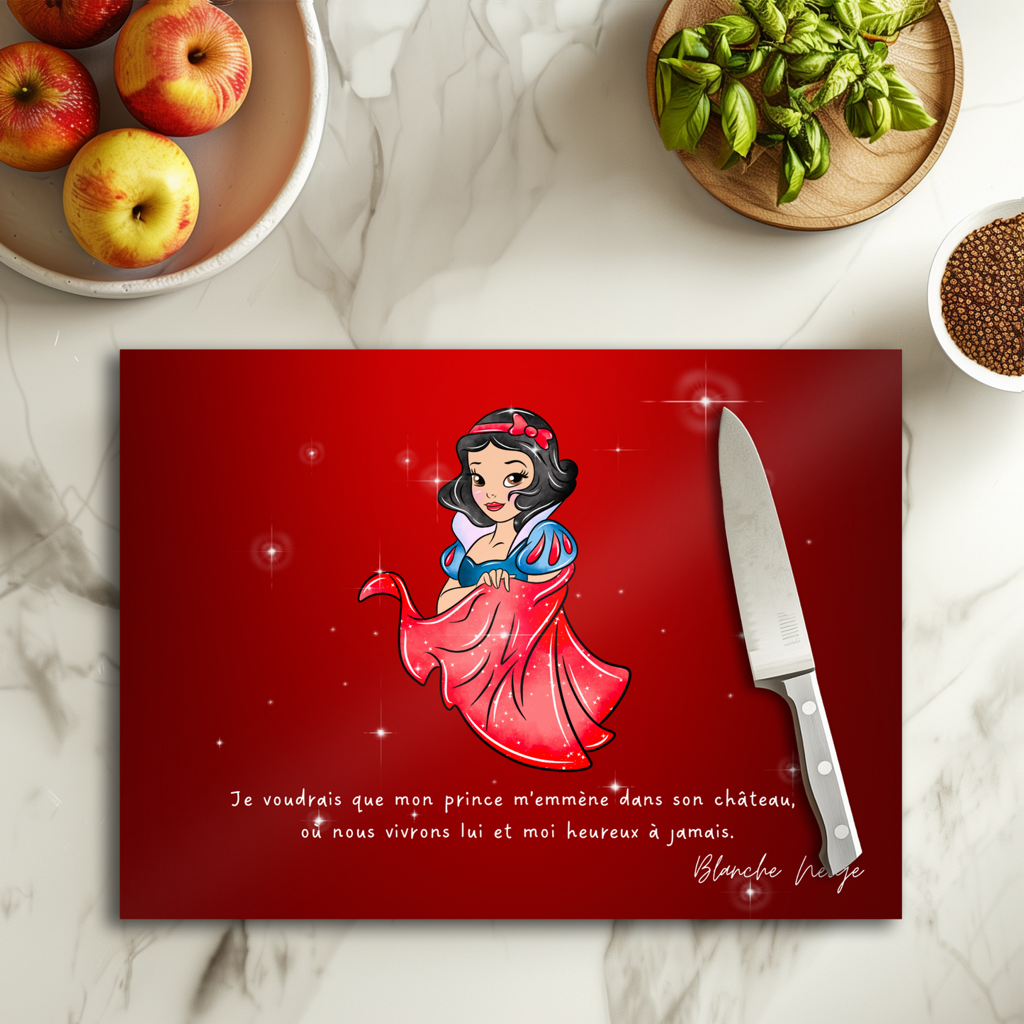 Blanche Neige - Planche à découper