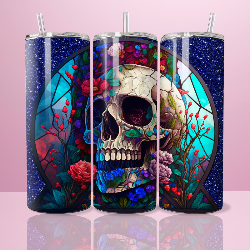 Crâne vitrail - Thermos 590ml