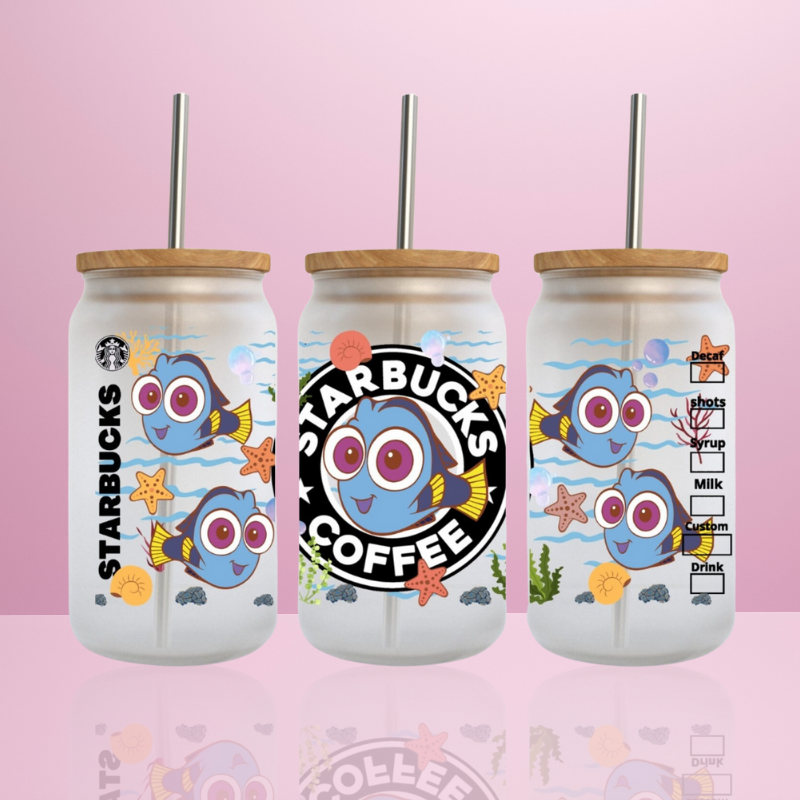 Dory Starbucks - Verre givré avec couvercle