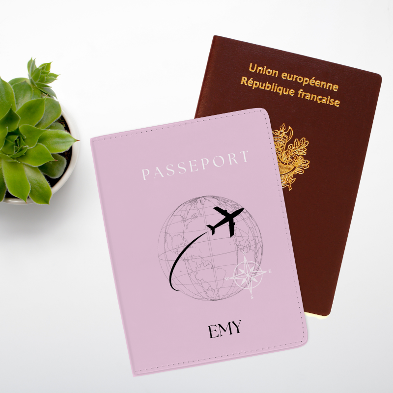 Rose - Protège-passeport