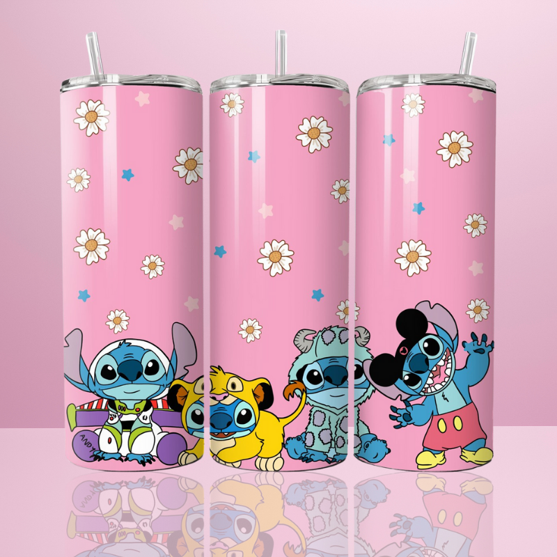 Stitch déguisement flowers - Thermos 590ml