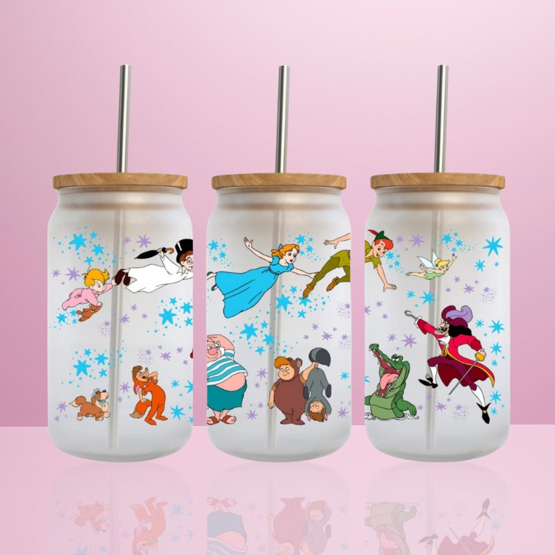 Peter Pan - Verre givré avec couvercle