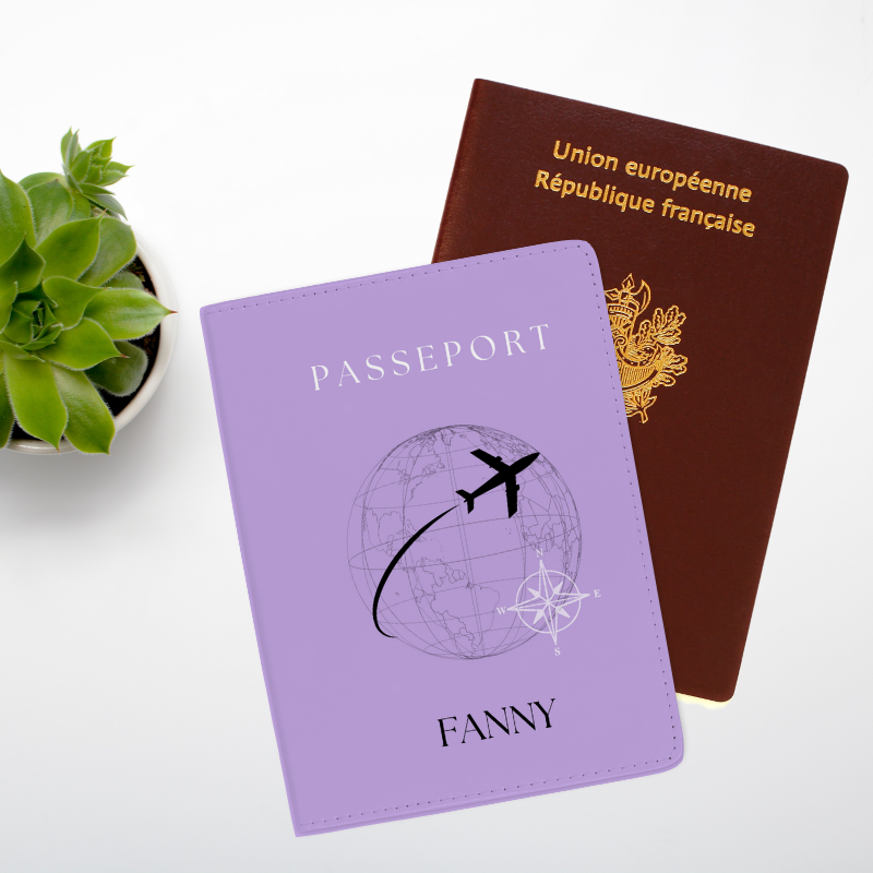 Violet - Protège-passeport