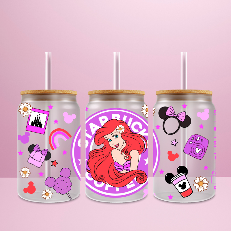 Ariel Starbucks - Verre givré avec couvercle