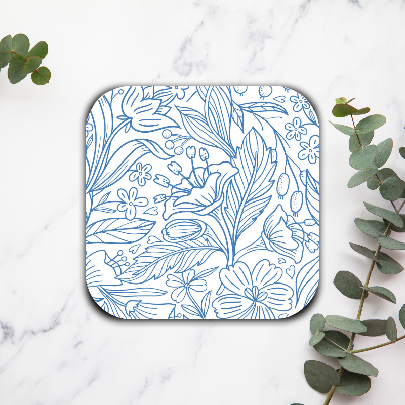 Flower blue - Dessous de verre