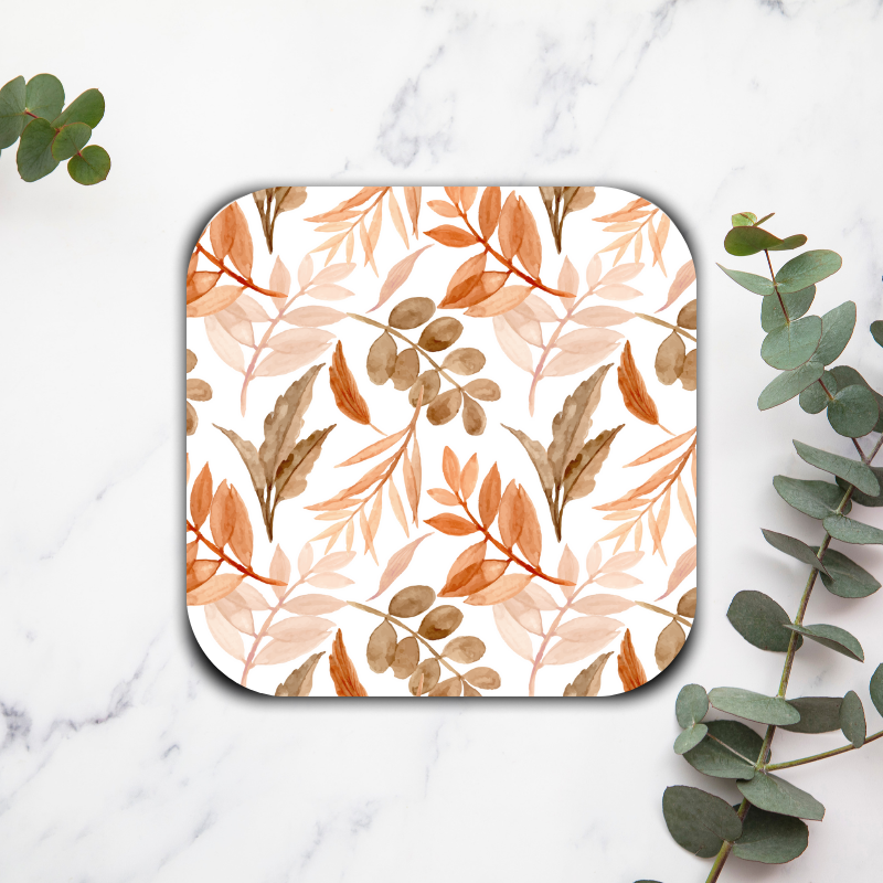 Orange x marron - Dessous de verre