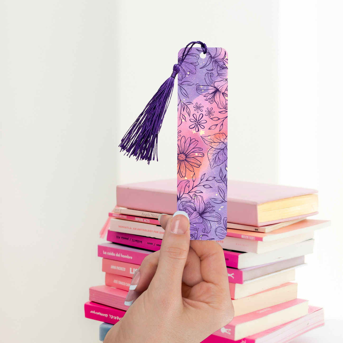 Flower pink x purple - Marque page