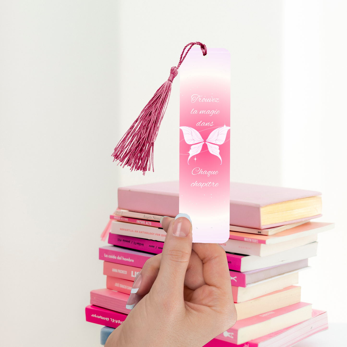 Pink fly - Marque page