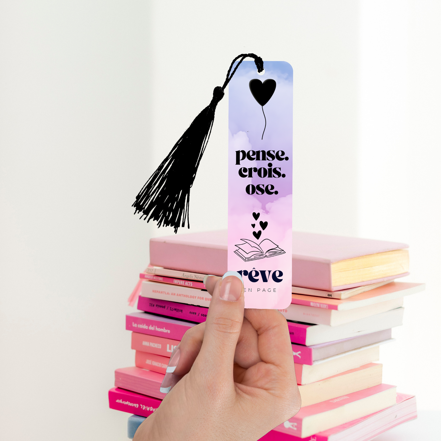 Pense crois ose - Marque page