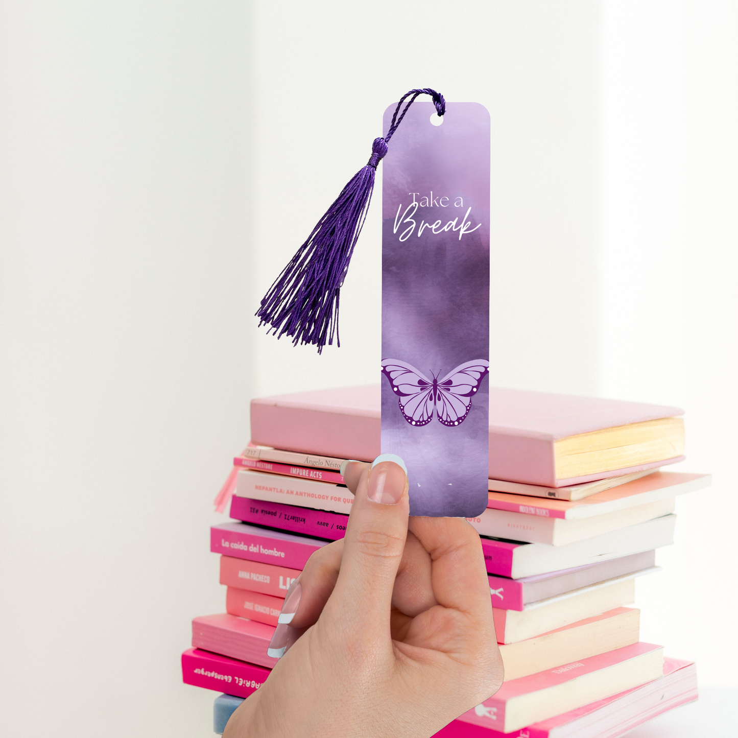 Purple fly - Marque page