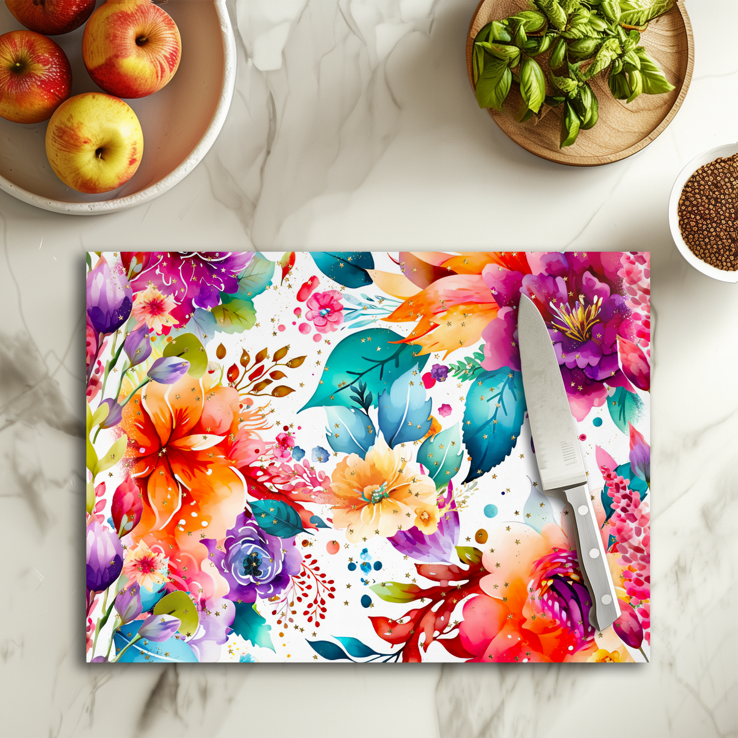 Color flower - Planche à découper
