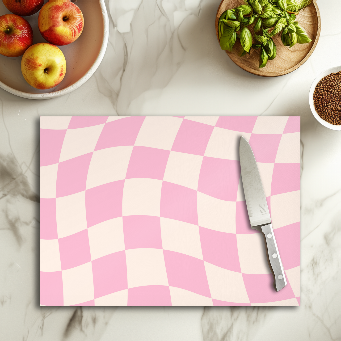 Pink x white - Planche à découper