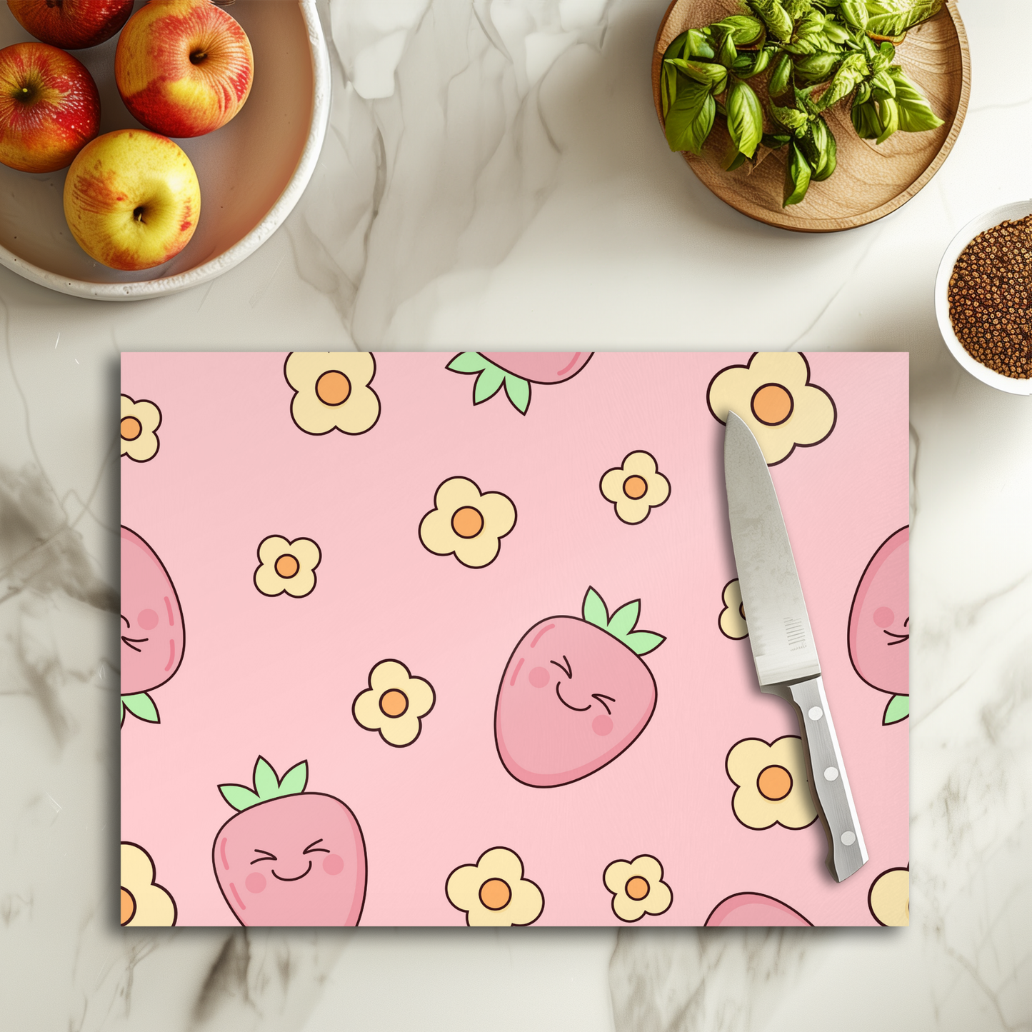 Fraise cute - Planche à découper