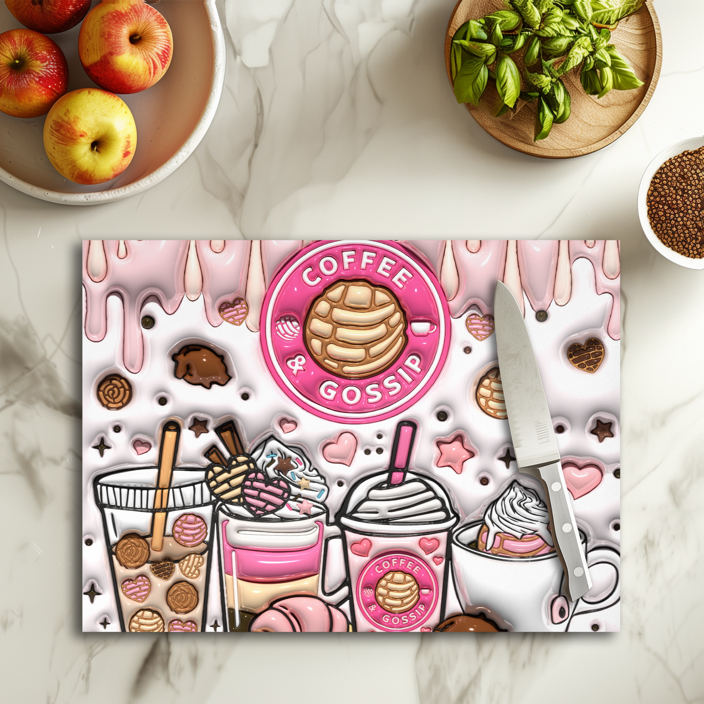 Coffee pink - Planche à découper