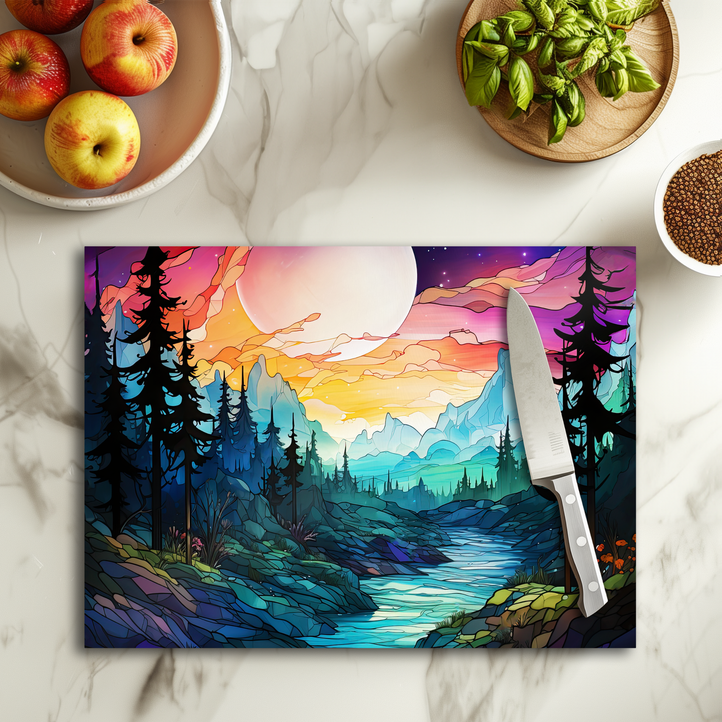 Forest landscape - Planche à découper