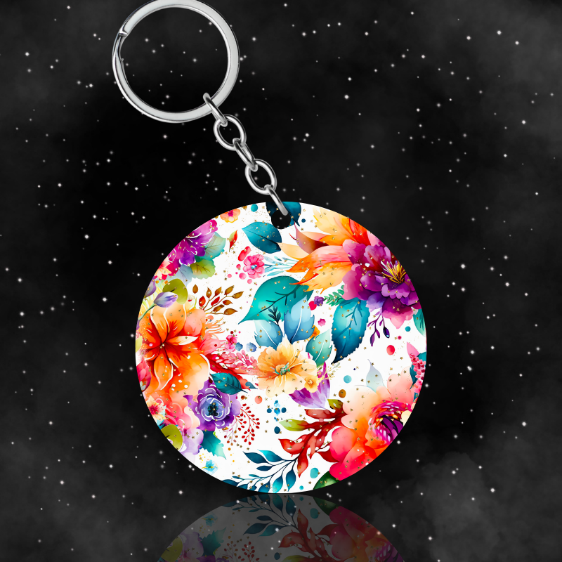 Color flower - Porte clés