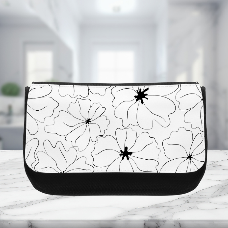 Fleur noir x blanc - Trousse