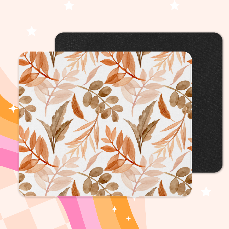 Orange x marron - Tapis de souris