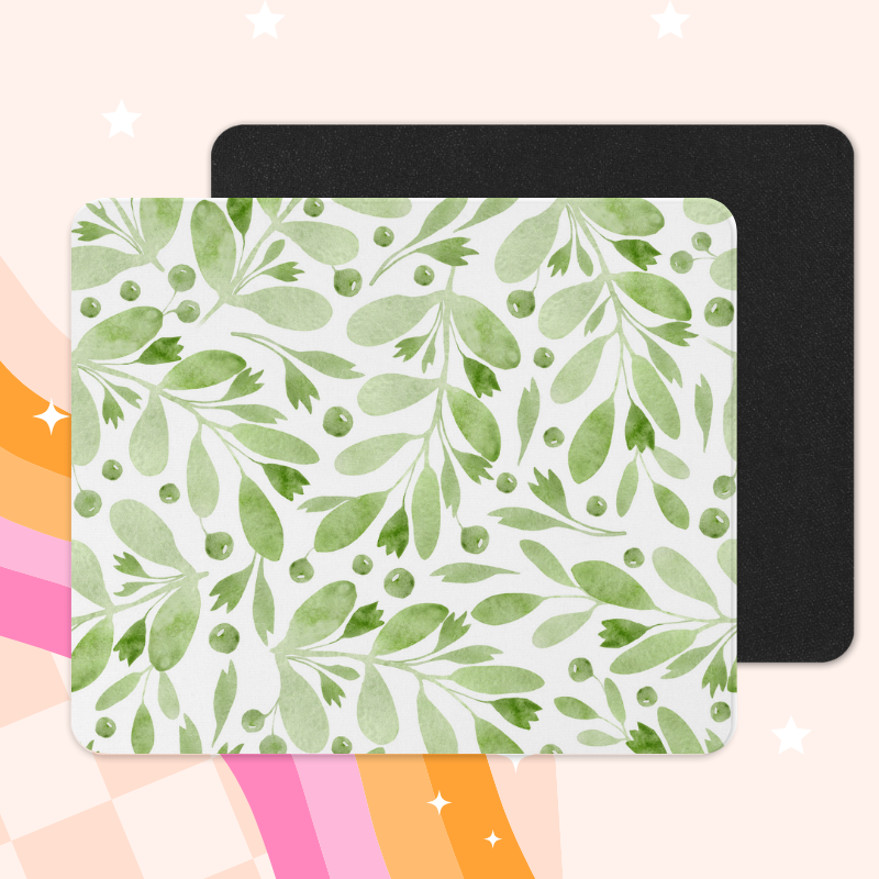 Green leaf - Tapis de souris