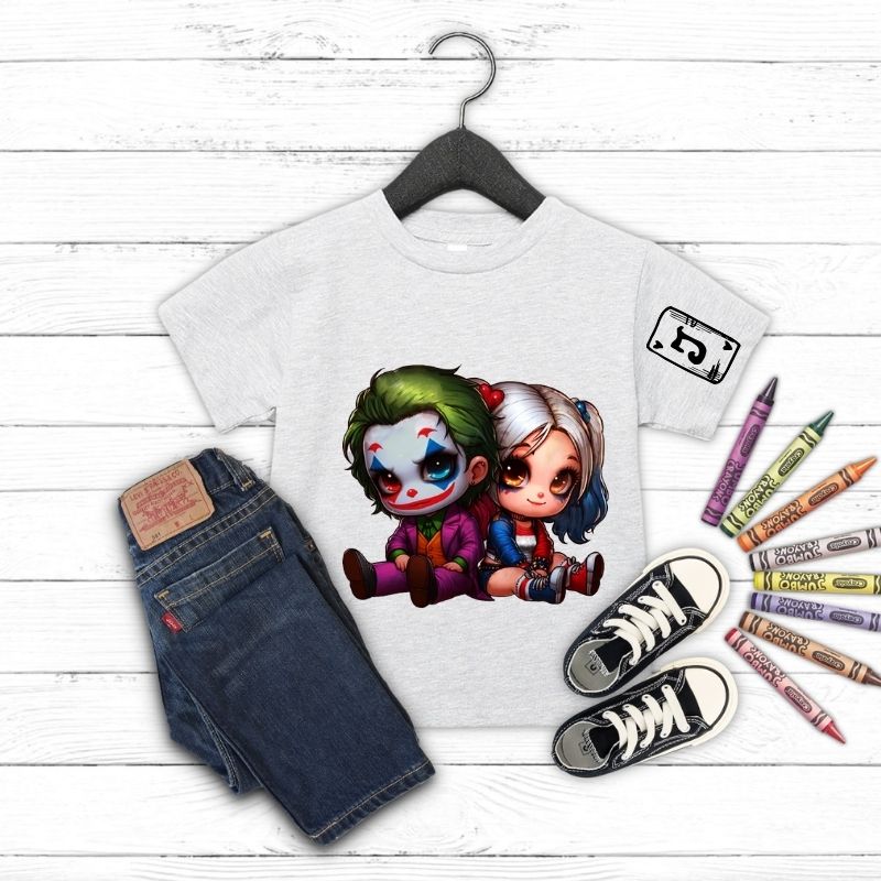 Joker x Harley Quinn Kids T shirt Mary Beauty