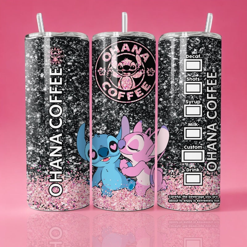 Stitch x Angel Black - Thermos 590ml