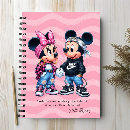 Mickey x Minnie - Carnet/bloc-note A6