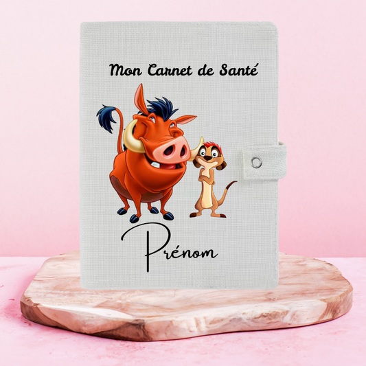 Timon x Pumba Le Roi Lion - Protège Carnet de Santé
