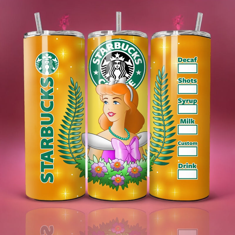 Cinderella Orange Starbucks - Thermos 590ml 