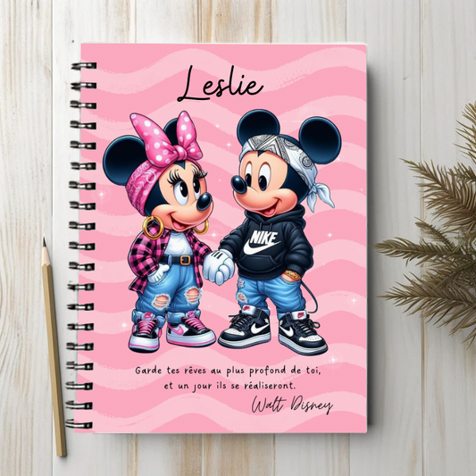 Mickey x Minnie - Carnet/bloc-note A6