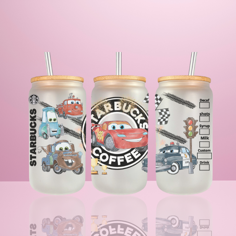 Cars Starbucks - Verre avec couvercle