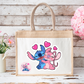 Stitch x Angel - Sac en toile de jute