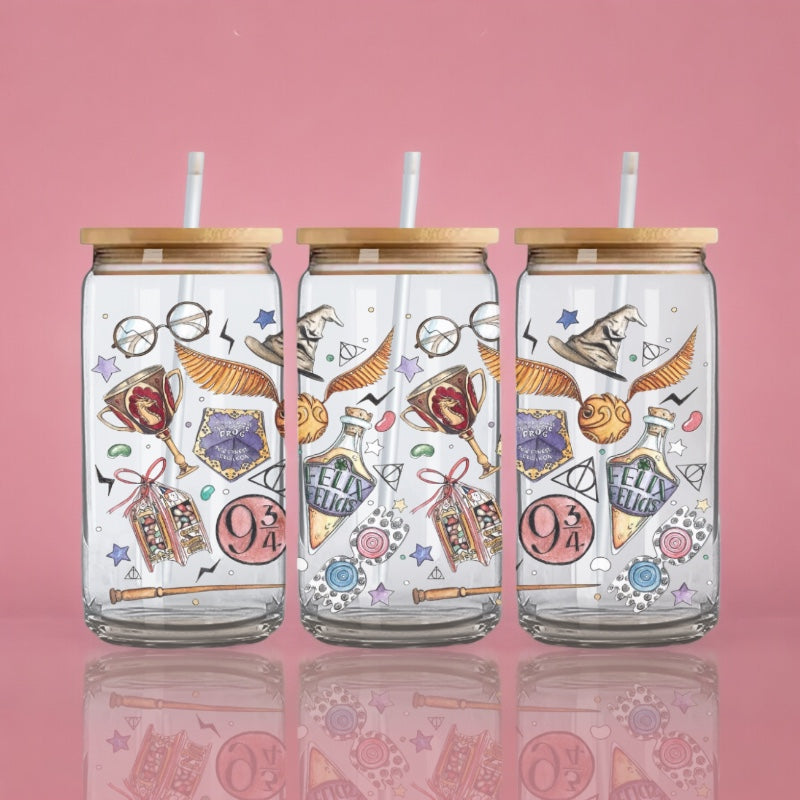 Harry Potter Symboles - Verre avec couvercle