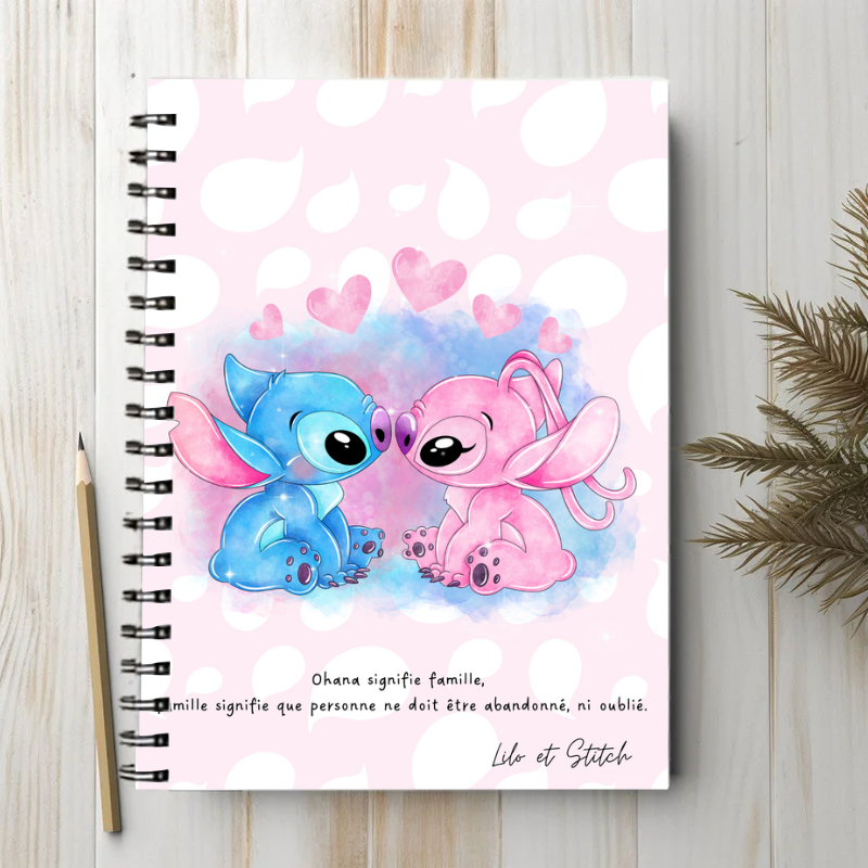 Stitch x Angel Kiss - Carnet/bloc-note A6