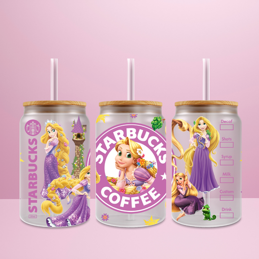 Raiponce Starbucks - Verre givré avec couvercle