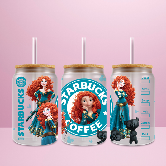 Rebelle Starbucks - Verre givré avec couvercle