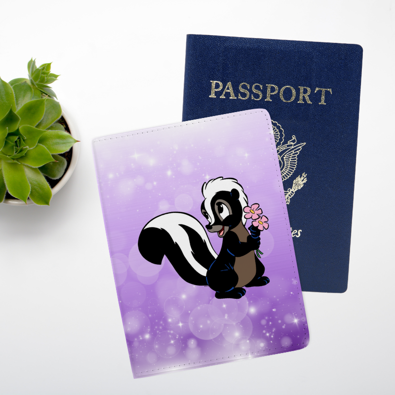 Fleur - Protège passeport/cartes