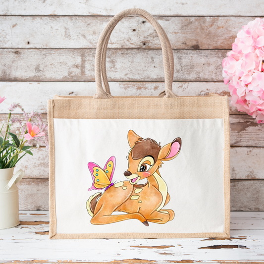 Bambi - Sac en toile de jute